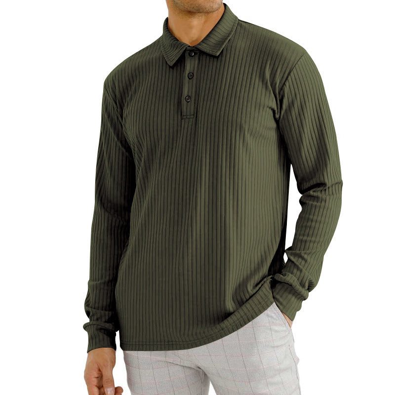 CAVALLO - Gerippter Polo Pullover