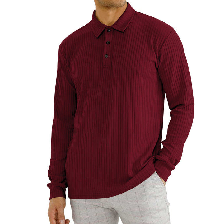 CAVALLO - Gerippter Polo Pullover