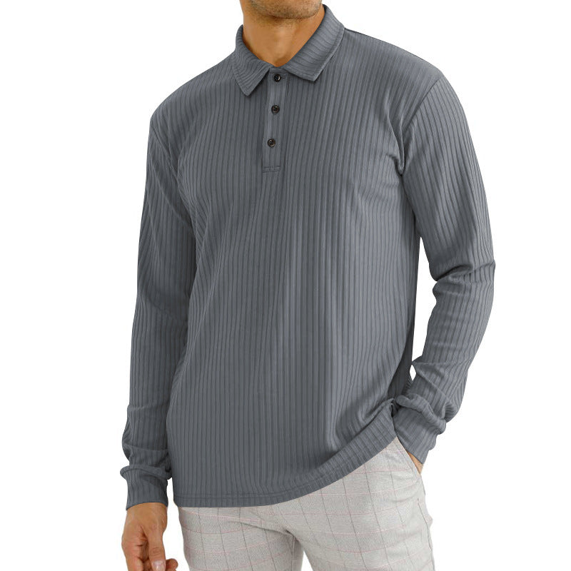 CAVALLO - Gerippter Polo Pullover