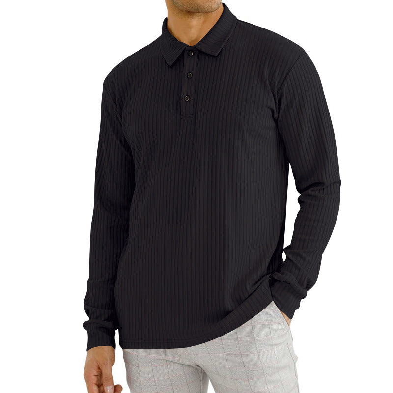 CAVALLO - Gerippter Polo Pullover