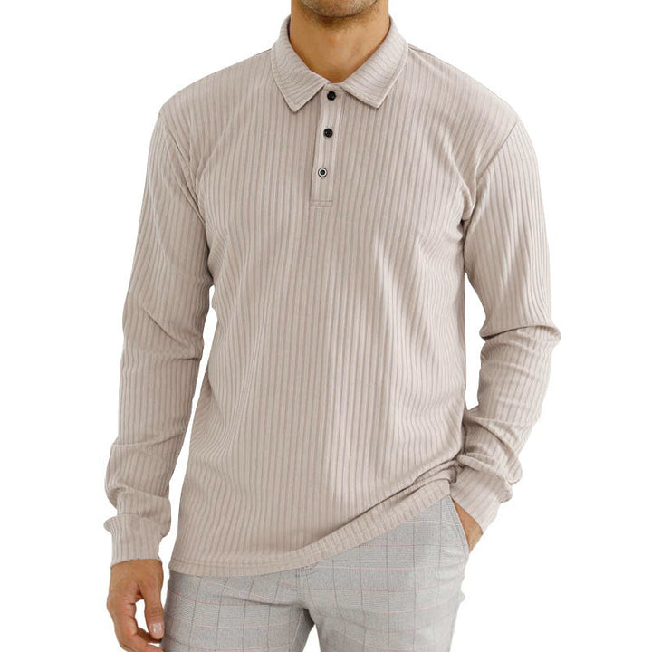 CAVALLO - Gerippter Polo Pullover