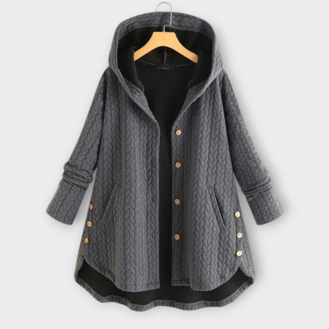 Leslie - Warme Button-Up Jacke