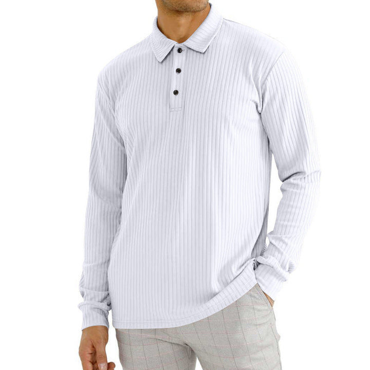 CAVALLO - Gerippter Polo Pullover