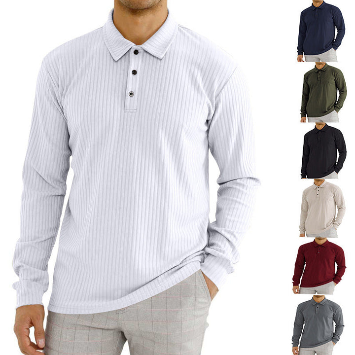 CAVALLO - Gerippter Polo Pullover