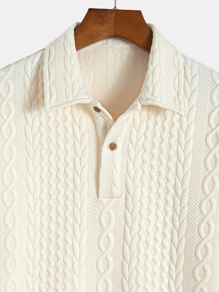 Cavallo Zurich-Jacquard Pattern Polo Shirt